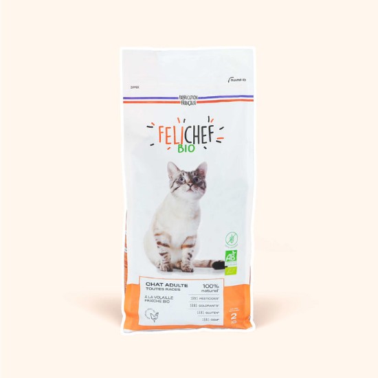 Afbeeldingen van FELICHEF - BIO kattenvoer zonder granen - voor de volwassen Kat 5KG